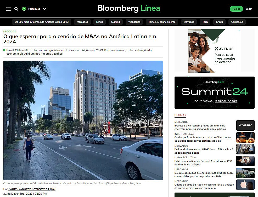 O que esperar para o cenrio de M&As na Amrica Latina em 2024